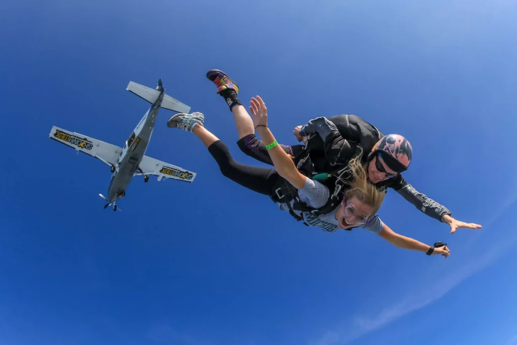 tandem skydiving ideas